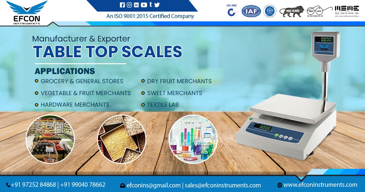 Table Top Scale Manufacturer in India