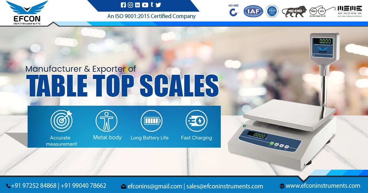 Supplier of Table Top Scales In Madhya Pradesh