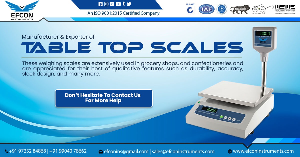 Table Top Scale Supplier in Maharashtra