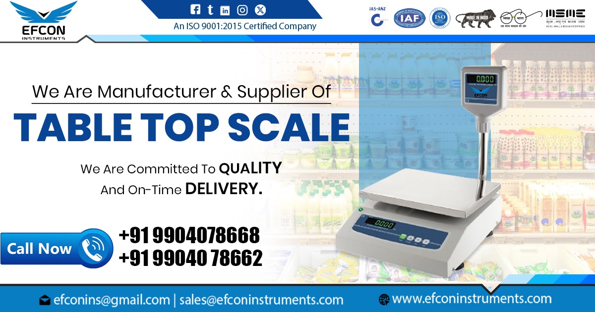 Table Top Scale Supplier in Haryana