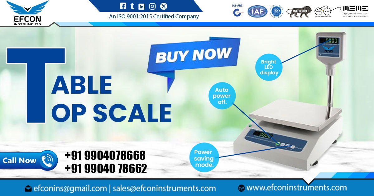 Supplier of Table Top Scale in Rajasthan